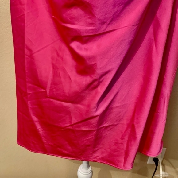 NWT Cami XXL The Drop Christy Cami Hot Pink Satin Adjustable Spaghetti Straps - Picture 7 of 16